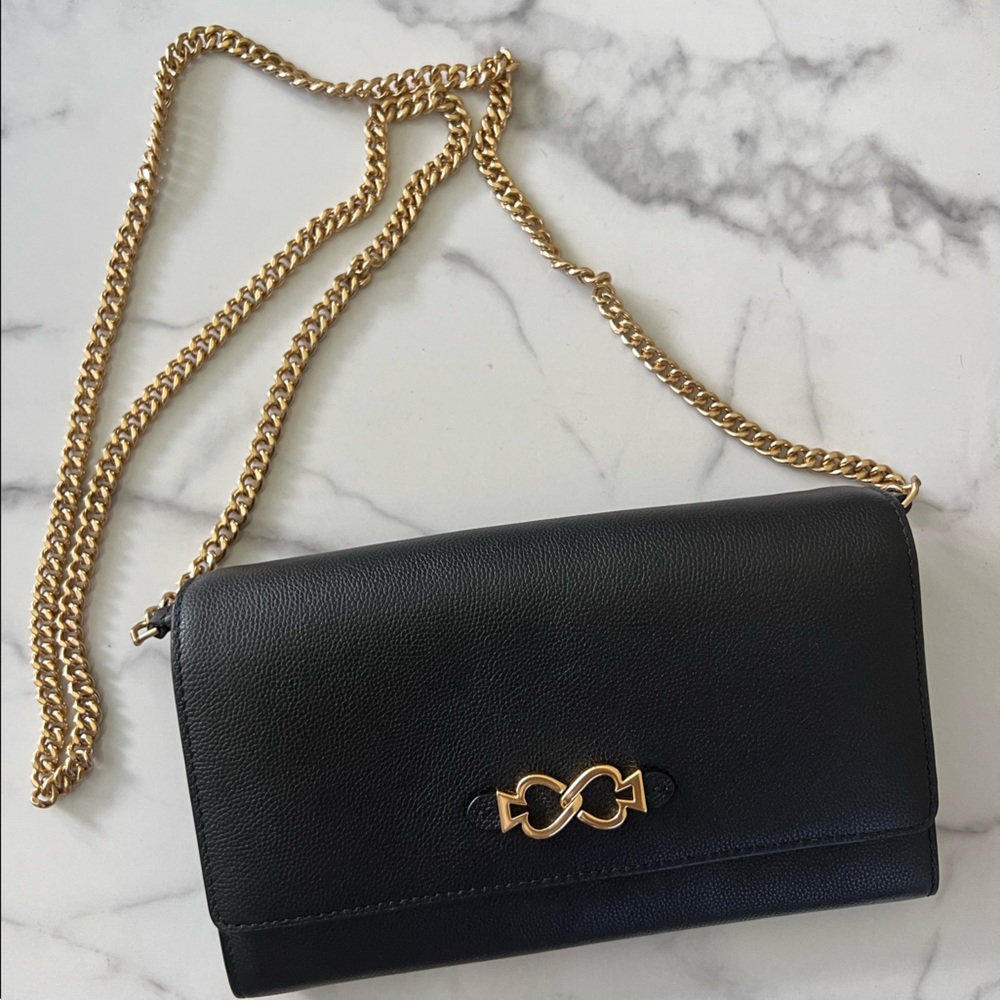 Kate Spade Chain Wallet Crossbody Black